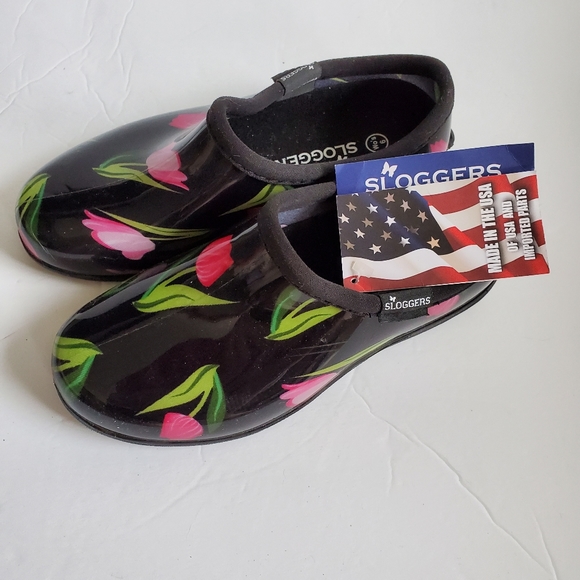 Sloggers "Tulip Black" waterproof rain garden comfort shoes - Picture 4 of 4